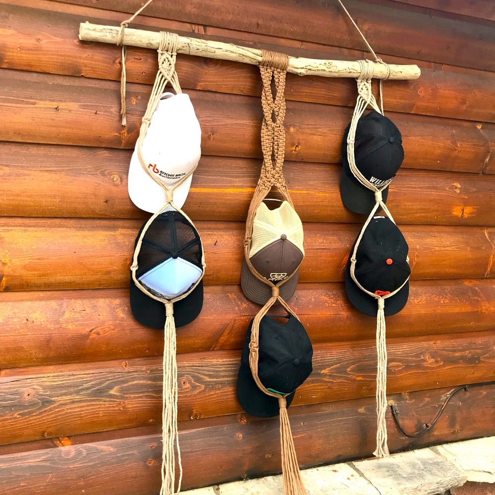 Handmade Macrame Hat hanger